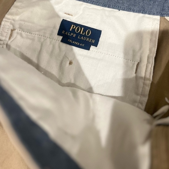 POLO Ralph Lauren Men's Relaxed Fit Twill 10" or 9.1/2” Shorts size 38 khaki - Picture 7 of 11